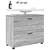 Kupaonski ormar s ladicama Siva Sonoma 76,5 x 35 x 64 cm