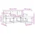 Set vanjskih sofa s jastukom 4 pcs Bijela i krem