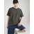 Abercrombie & Fitch Majica  temno rjava / temno zelena / bela