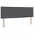 Vidaxl LED Box Spring Postelja Temno siva in bela 140 x 190 cm