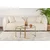 Hanah Home Klub sto Belarus 60x60x43cm&42x42x39cm, Zlatni