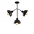 Conceptum Hypnose Luster Dram-1111, 47cm 46x15 cm, 3xE27, 40W, Crni