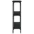 Konzolni stol crni 75 x 22,5 x 75 cm od konstruiranog drva