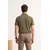 Trendyol Muška majica Tmnss26Po00029, Kaki