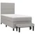 vidaXL Box spring postelja z vzmetnico svetlo siva 90x200 cm blago