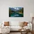 Slika gorsko jezero v gozdu - 40x30