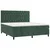 Vidaxl Box spring postelja z vzmetnico temno zelena 160x200 cm žamet