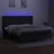 Vidaxl Box spring postelja z vzmetnico LED črna 200x200 cm blago