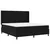 LED Box Spring Krevet s uzglavljem Crna 180 x 200 cm tkanina