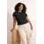 Trendyol Curve Ženska bluza Tbbss26Af00092, Crna