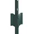 Stup za ogradu 11 pcs Zelena 120 cm Čelik