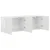 TV zidni ormar Zidne 2 pcs Visoki sjaj bijela 59,5 x 31 x 40 cm