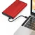 Qoltec aluminijasto ohišje | trdi disk SSD 2,5 SATA3 | USB 3.0 | rdeče