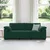 Vidaxl Trosed temno zelen 220x77x82 cm žamet
