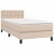 Krevet box spring madrac LED cappuccino 100x200cm umjetna koža