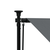 Tenda na uvlačenje antracit 300 x 150 cm od tkanine i čelika