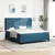 vidaXL vidaXL Box Spring Postelja z Blazino Temno Modra 180x200 cm Žamet, (22051409)