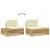 2 pcs Set vanjskih sofa Bijela