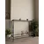 Hanah Home komoda Florya, 80 cm, crna / providno staklo