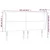 Vidaxl Vzglavje z ušesi krem 163x23x118/128 cm blago