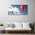 tulup.si Slika na platnu Balon peaks zimske gore 100x50 cm