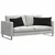 Jastučići za sofu 2 pcs Crna 80 x 40 cm Kordura tekstil