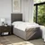 Vidaxl Box spring postelja z vzmetnico taupe 80x200 cm blago