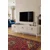 Hanah Home TV komoda Demet, 180 cm, bela / travertin