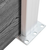 Den Komplet ograjnih panelov WPC 526x146 cm siv