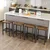 shumee Temno rjav barski stol za kuhinjo, moderen, BEGRYF 40x30x65