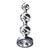 Metalni Butt Plug Diamond Star Beads S