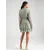 VERO MODA Obleka VMSMILLA temno zelena/bela