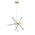 Rabalux Visilica Henli2, LED, 40W, 3000K, 66x66cm, Zlatne boje