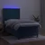 Vidaxl Box spring postelja z vzmetnico LED temno modra 90x190 cm žamet