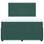 Vidaxl Box spring postelja z vzmetnico temno zelen 140x190 cm žamet