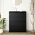 Komoda crni hrast 80x35x99 cm od konstruiranog drva