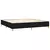 vidaXL Box spring postelja z vzmetnico črn 200x200 cm blago