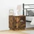 Noćni ormar s ladicama 2 pcs Dimljeni hrast 50 x 34,5 x 50 cm.