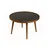 Hanah Home Polen klub sto 80 × 80 × 48 cm, orah/crni mermer