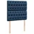 Vidaxl Box spring postelja z vzmetnico modra 90x200 cm blago