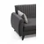 Atelier del Sofa Ugaona garnitura Alkon 223x86x130cm Tamnosiva