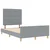 Krevetna konstrukcija Svjetlosiva 140 x 200 cm tkanina