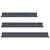 Lebdeća polica Zidne 3 pcs Antracit 40 x 9 x 2,5 cm Čelik