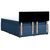 Vidaxl Box spring postelja z vzmetnico modra 160x200 cm blago