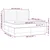 Vidaxl Box spring postelja z vzmetnico krem 160x200 cm blago