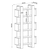 Hanah Home Polica za knjige Milano, 80x160x28.6 cm, Orah