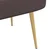 Oblazinjena klop z naslonom Temno rjava 110 x 60 x 76 cm