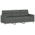 Vidaxl Trosed svetlo siv 180 cm blago