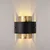 Opviq Zidna lampa Noctra-15351, 24x25x15cm, IP20, Zlatno-crna boje