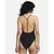 Nike Ženski jednodelni kupaći T-Back One Piece NESSE244-001, Crni